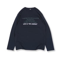 LIFE IS THE JOURNEY L/S TEE NAVY