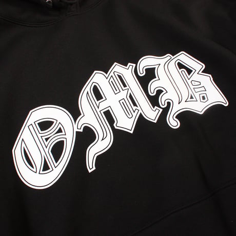 OMB OLD ENGLISH LOGO HOODIE BLACK