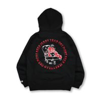 OMB×JERRYTRAD HANGOVER DEVIL HOODIE BLACK