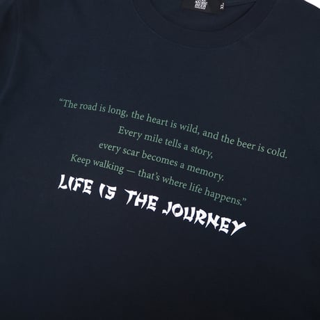 LIFE IS THE JOURNEY L/S TEE NAVY