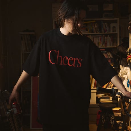 Cheers Big Size Tee BLACK/RED