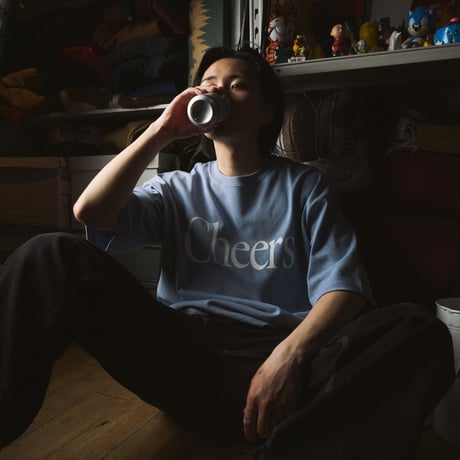 Cheers Big Size Tee BLUE