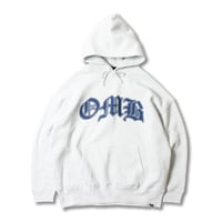 OMB OLD ENGLISH LOGO HOODIE ASH