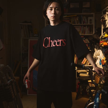 Cheers Big Size Tee BLACK/RED