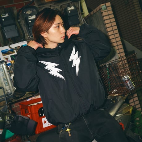 LIGHTNING LOGO BOA JACKET BLACK