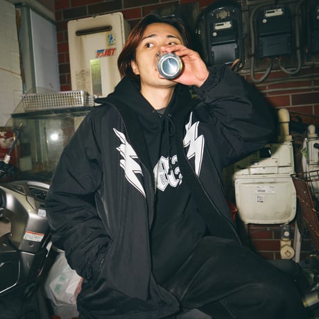 LIGHTNING LOGO BOA JACKET BLACK