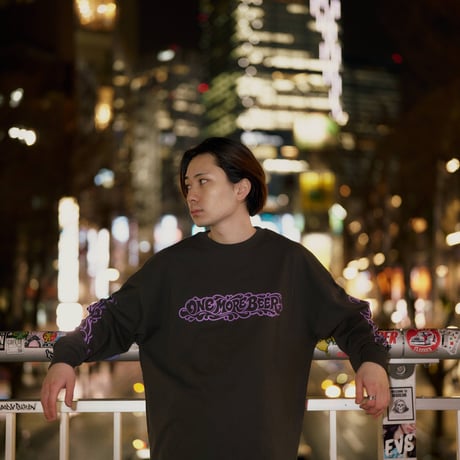 Fresh Head Logo BIGSIZE LS TEE CHARCOAL
