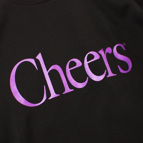 CHEERS LOGO BIG CREWNECK BLACK/PURPLE