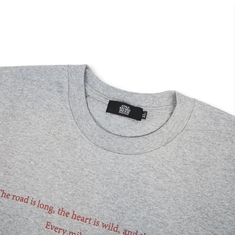 LIFE IS THE JOURNEY L/S TEE HEATHER GRAY