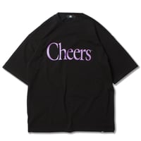 Cheers Big Size Tee BLACK/PURPLE