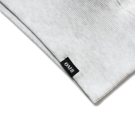OMB OLD ENGLISH LOGO HOODIE ASH