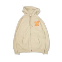 HOLD MY BEER ZIP HOODIE BEIGE
