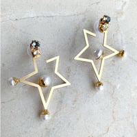 Flame Star  pierce/earring (gold)
