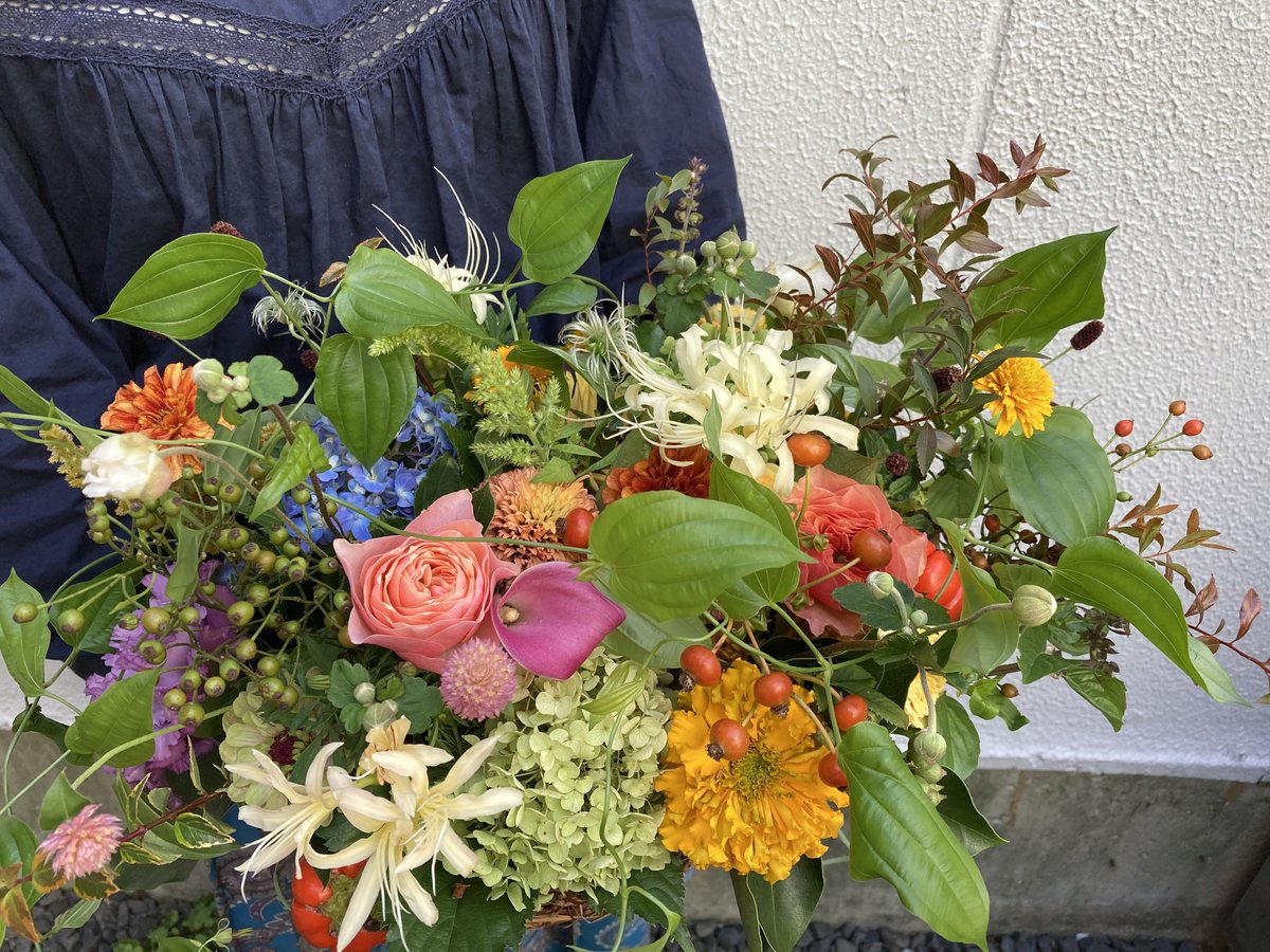 発送】季節のバスケットアレンジL ※4営業日前までにご注文下さい