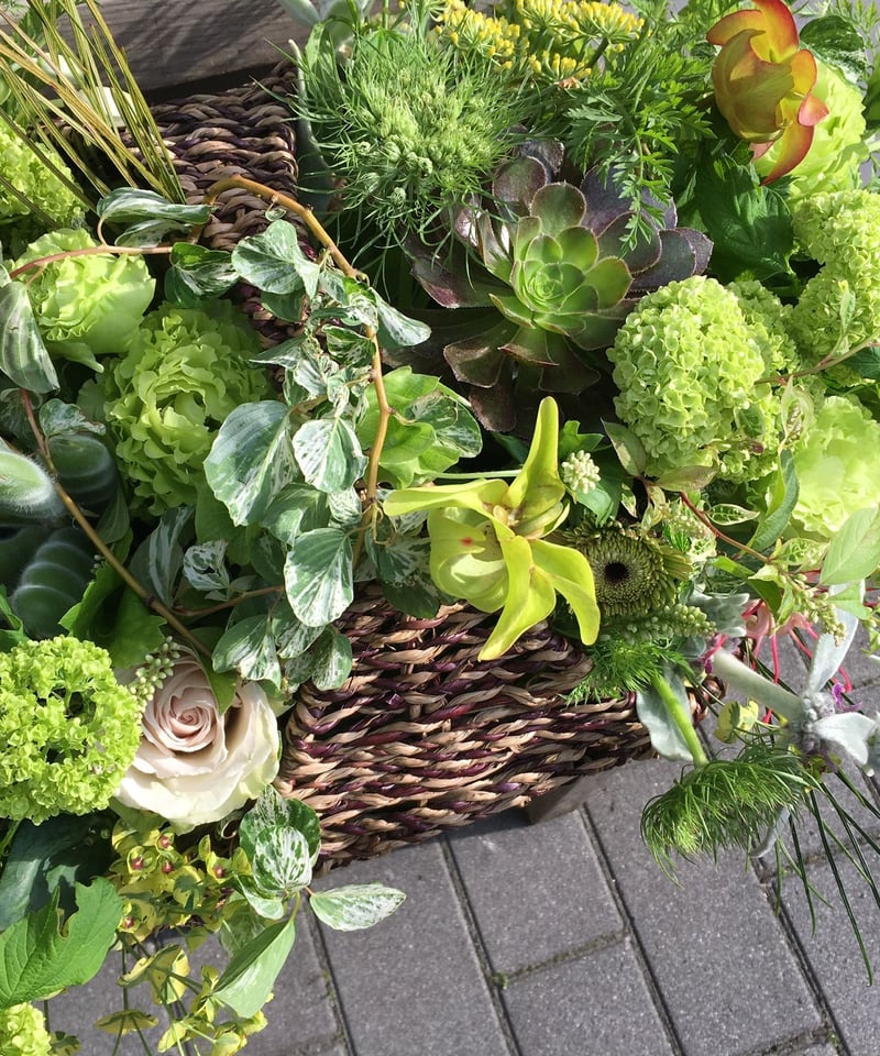 発送】季節のバスケットアレンジXXXL※4営業日前までにご注文下さい