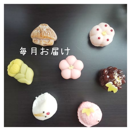 【定期便】生菓子６個+おまけ付き (冷凍便)