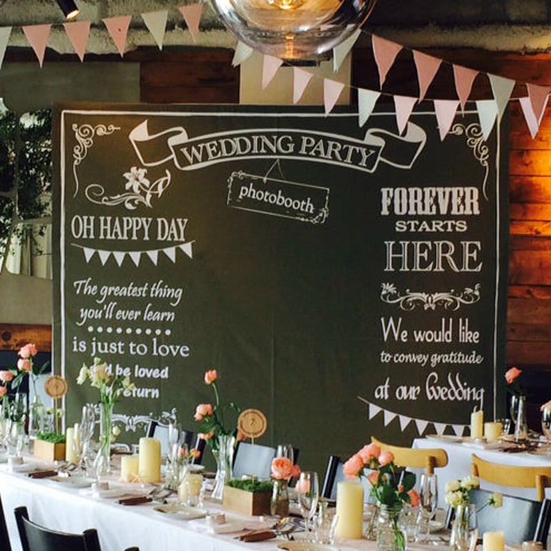 ◇レンタル◇黒板風フォトブースパネル | atelierbaton