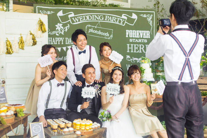 #ウェディング #フォトブース #スタンド #黒板 フォトブース 黒板 【組み立て式レンタル】 | w-style 【ウェディング