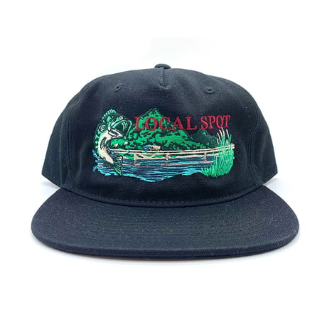 ANGLERS PROJECT アングラーズ プロジェクト LOCAL SPOT #1 SNAPBACK CAP BLACK 5パネル スナップバック キャップ ブラック