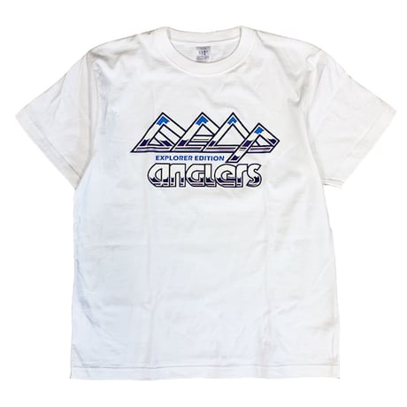 ANGLERS PROJECT アングラーズ プロジェクト 90s EXPLORER LOGO S/S T-SHIRTS Tシャツ ホワイト