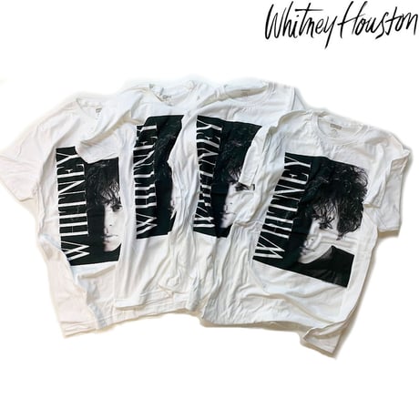 【SELECT】WHITNEY HOUSTON ホイットニー ヒューストン OFFICIAL LISENCE T-SHIRTS オフィシャル Tシャツ ホワイト