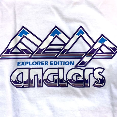 ANGLERS PROJECT アングラーズ プロジェクト 90s EXPLORER LOGO S/S T-SHIRTS Tシャツ ホワイト