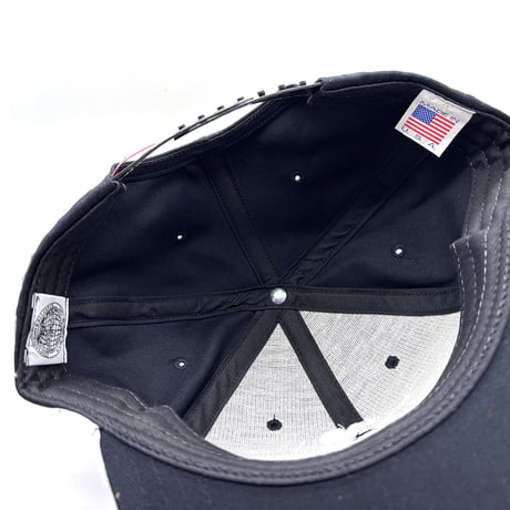 ANGLERS PROJECT アングラーズ プロジェクト "P" SNAPBACK COOPERS TOWN CAP BLACK クーパーズタウン スナップバック キャップ ブラック
