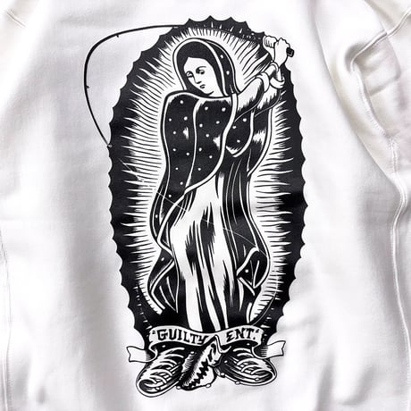 ANGLERS PROJECT アングラーズ プロジェクト GUADALUPE REISSUE COLLECTION CREW NECK SWEAT WHITE クルーネック スウェット ホワイト