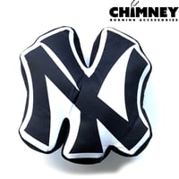 【SELECT】CHIMNEY BURNING ACCESSORIES チムニー BLACK New York LOGO CUSIOIN ニューヨーク クッション インテリア ブラック