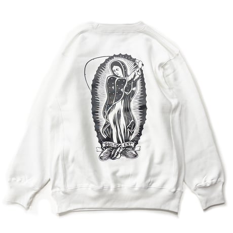 ANGLERS PROJECT アングラーズ プロジェクト GUADALUPE REISSUE COLLECTION CREW NECK SWEAT WHITE クルーネック スウェット ホワイト
