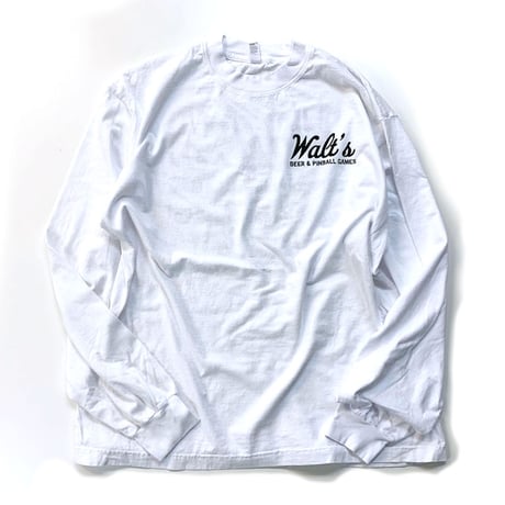 【SELECT】WALT’S BAR ワルツ バー ORIGINAL LOGO L/S T-SHIRTS オリジナル ロゴ 長袖 Tシャツ ロンＴ ホワイト