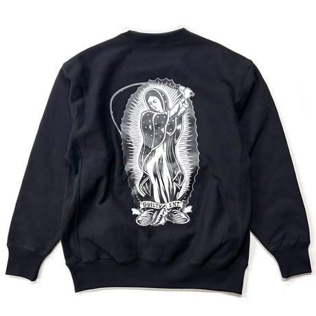 ANGLERS PROJECT アングラーズ プロジェクト GUADALUPE REISSUE COLLECTION CREW NECK SWEAT BLACK クルーネック スウェット ブラック