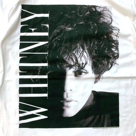 【SELECT】WHITNEY HOUSTON ホイットニー ヒューストン OFFICIAL LISENCE T-SHIRTS オフィシャル Tシャツ ホワイト