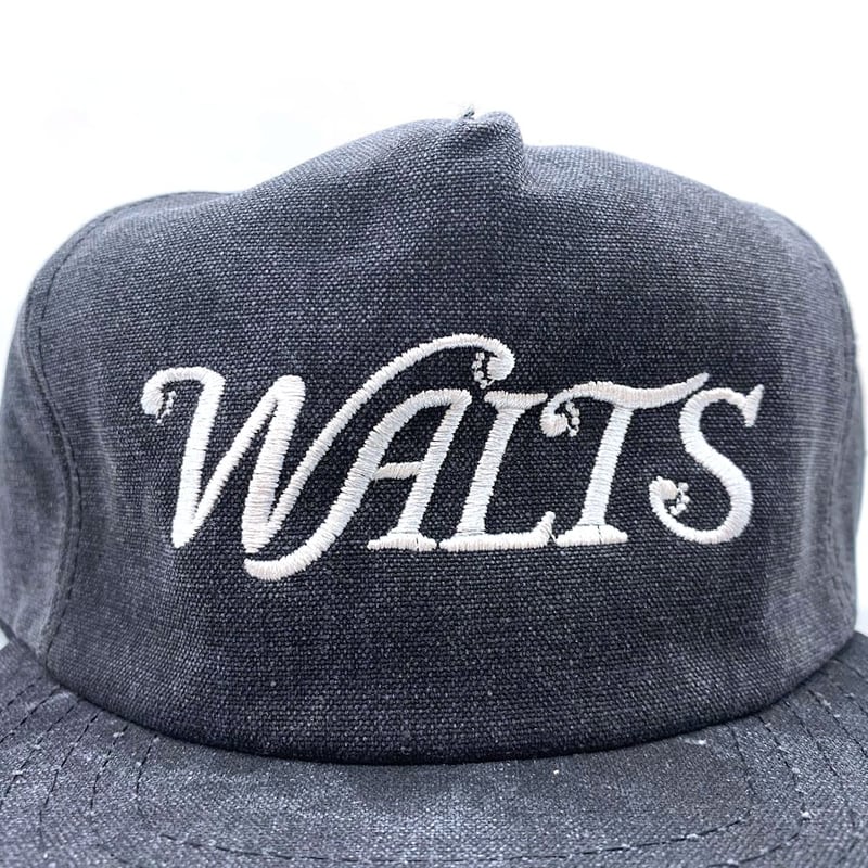 帽子 WALT'S BAR WALTS LOGO DADS CAP BLACK WALT'S BAR WALTS LOGO WASHED DADS CAP
