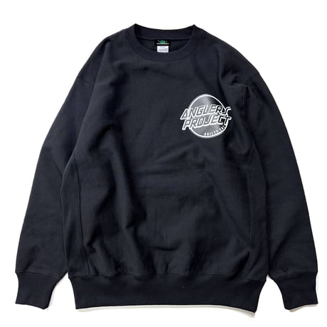 ANGLERS PROJECT アングラーズ プロジェクト GUADALUPE REISSUE COLLECTION CREW NECK SWEAT BLACK クルーネック スウェット ブラック