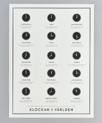 ポスター Klockan i Världen / 世界時計（SE）