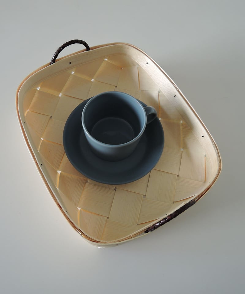 レザーハンドルブレッドバスケット Lサイズ | Triangle ONLINE STORE