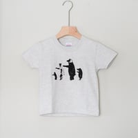 木曽踊りカルテットキッズTシャツ Oatmeal　/　たにぞこぐらし