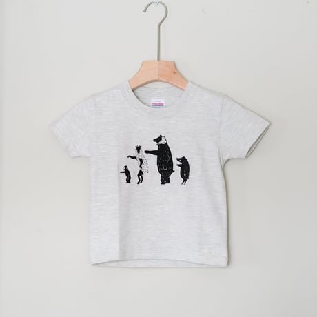 木曽踊りカルテットキッズTシャツ Oatmeal　/　たにぞこぐらし