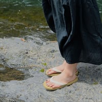 天然ゴムビーチサンダル 【23-24cm】　/　Hippobloo(ヒッポブルー)