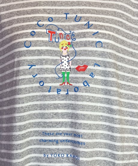 ボーダープリントシリーズ ６分袖ワンピース（A53533A）／TUNIC