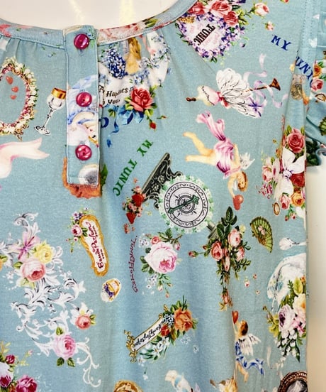 ノースリーブパジャマ【50強撚フライス・ハピネスドリー（A63303B）／TUNIC