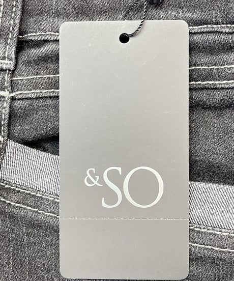 デニムパンツ裾切り替え（F217-79500）  /　&SO