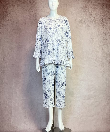 8分袖パジャマ【メロンジャガード・モノトンコレクション】（A23472A）／TUNIC