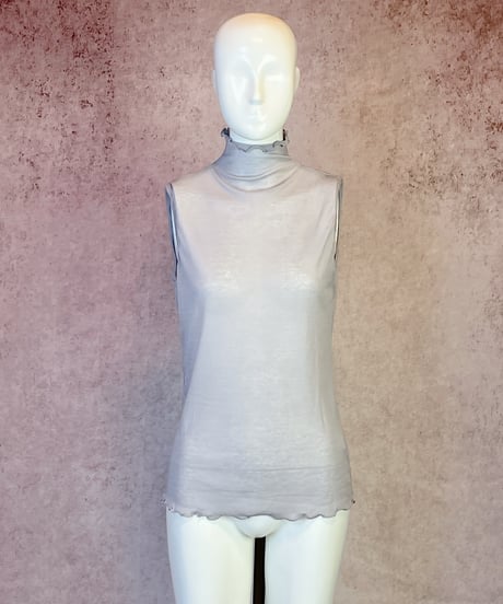 ハイネックノースリーブインナー【ガーゼシフォン】（A7412）／TUNIC