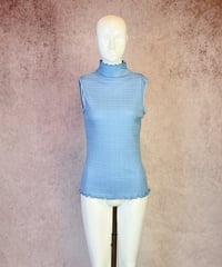 ハイネックノースリーブ【強撚なみ柄】（A7458）／TUNIC