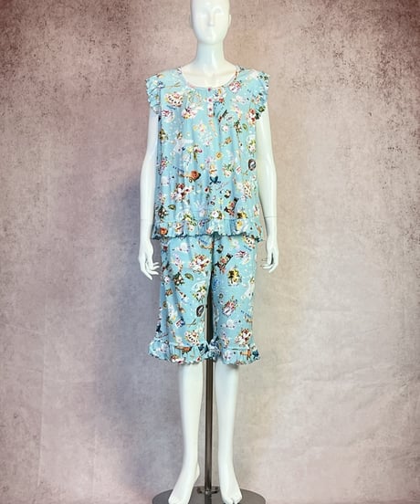 ノースリーブパジャマ【50強撚フライス・ハピネスドリー（A63303B）／TUNIC