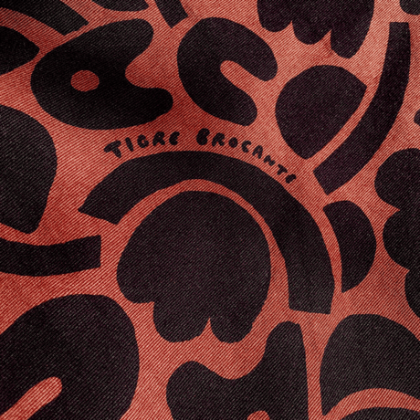 TIGRE BROCANTE フィセルロングスカート-ブラウン