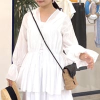cafune | シフォンカーディガン | 【White】