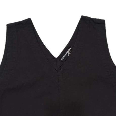 TIGREBROCANTE ジンバブエＶネックワークノースリーブワンピース　Black